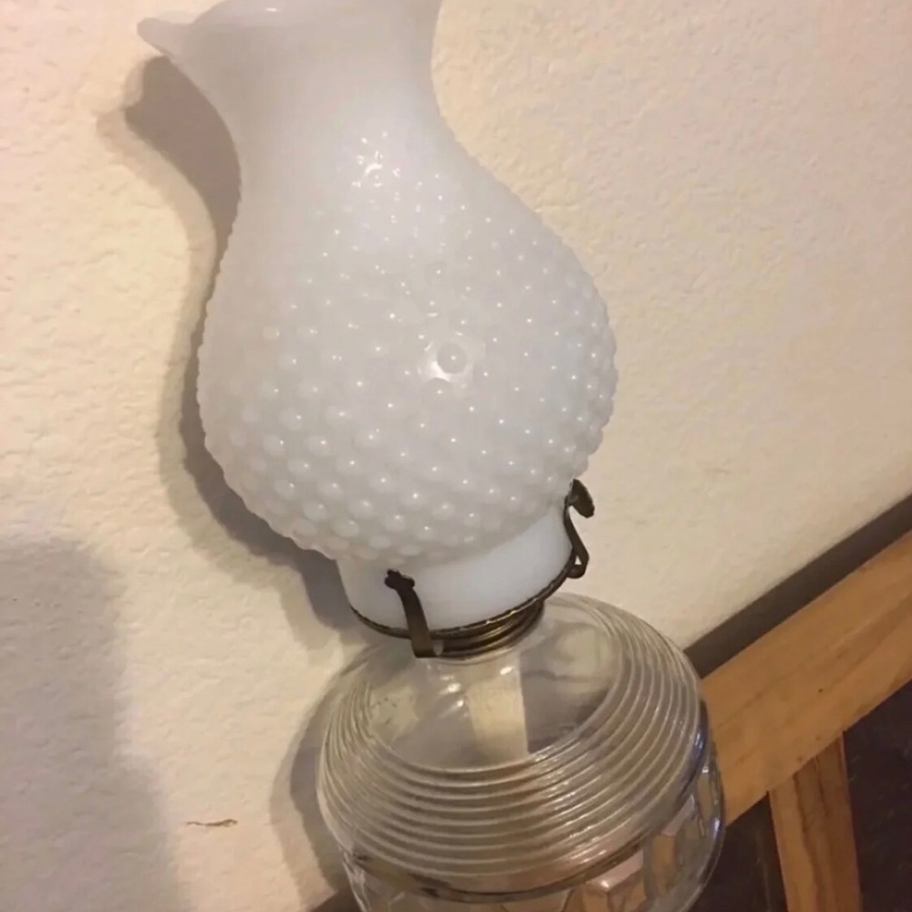 Vintage 60s milk glass kaadan lamp set - Picture 2 of 5